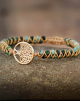 African Turquoise Tree of Life Bracelet | Natural Stone 3