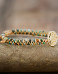 African Turquoise Tree of Life Bracelet | Natural Stone 4