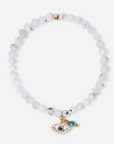 Agate Evil Eye Bracelet | Stainless Steel 1