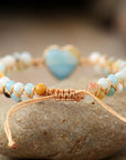 Amazonite Love Protection Bracelet | Stainless Steel 2