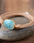 Amazonite Wrap Bracelet | Natural Gemstone 0