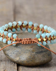 Amazonite Wrap Protection Bracelet | Gemstone 1