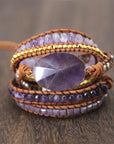 Amethyst Imperial Wrap Bracelet | Natural Stone 0