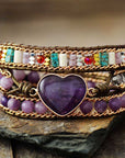 Amethyst Love Protection Bracelet | Gemstone 0