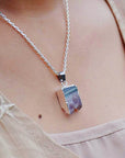 Amethyst Pendant Necklace | Stainless Steel 2