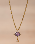 Amethyst Serenity Necklace | Stainless Steel 0