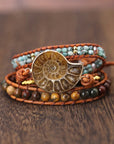 Ammonite Fossil Bracelet | Natural Stone 0