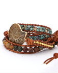 Ammonite Fossil Bracelet | Natural Stone 6