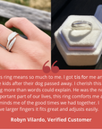 Angel's Embrace | Memorial Ring | Adjustable Design | 925 Sterling Silver 5