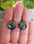 Antique Gold Dragonfly Earrings | Antique-Colored Metal 1