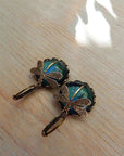Antique Gold Dragonfly Earrings | Antique-Colored Metal 2