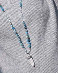 Apatite and Quartz Crystal Necklace | Natural Gemstones 4