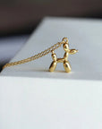Balloon Dog Pendant Necklace | Gold-Tone 3