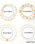Classy Pearl Heart Bracelet Set | Pearl 6