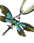Crystal Dragonfly Pendant Necklace | Alloy 1
