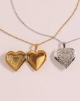 Elegant Gold Heart Photo Locket Necklace | Gold 4