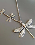 Elysian Dragonfly Necklace | Symbol of Change | Vintage Charm | Elegant Design 1