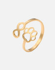 Eternal Paw | Adjustable Infinity Ring | Stainless Steel Pet Tribute | Heartfelt Keepsake 0