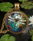 Forest Spirit Animal Glass Pendant Necklace | Glass 0