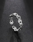 Furry Heart | Paw Print Ring | Adjustable Pet Tribute | Stainless Steel Keepsake 1