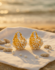 Golden Dawn Pearl Earrings | Gold 3
