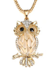 Golden Owl Locket Necklace | Premium Alloy 3