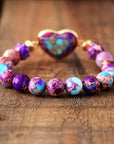 Handmade Purple Jasper Love Bracelet | Jasper 3