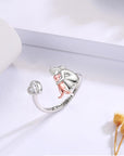 Heartfelt Dog Ring | 925 Sterling Silver | Adjustable Dog Jewelry 3
