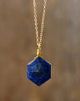 Hexagon Pendant Necklace | Gold Plated 0