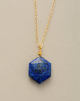Hexagon Pendant Necklace | Gold Plated 4