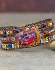 Imperial Jasper & Agate Wrap Bracelet | Alloy 1