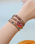 Imperial Jasper & Agate Wrap Bracelet | Alloy 3