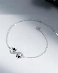 Infinite Symbol Pet Paw Bracelet | Sterling Silver 1