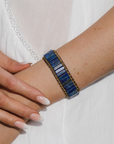 Intense Lapis Lazuli Protection Bracelet | Lapis and Leather 1