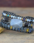 Labradorite Protection Wrap Bracelet | Natural Stone 0