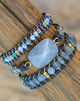 Labradorite Protection Wrap Bracelet | Natural Stone 1