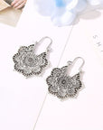 Lotus Mandala Earrings | Silver 1