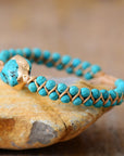 Lotus Turquoise Bracelet | Zinc Alloy 2