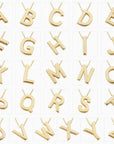 Love Letter Initial Necklace | Gold 4