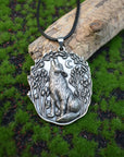 Moon Wolf Pendant Necklace | Premium Metal Alloy 3