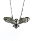 Mystic Owl Moon Pendant | Vintage Jewelry | Nature-Inspired Necklace 2