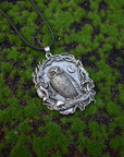 Mystical Owl Moon Mushroom Pendant Necklace | Premium Alloy 2