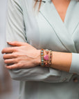Natural Rhodonite Love Wrap Bracelet | Gemstone 4