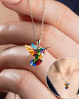 Nature's Charm Necklace | Colorful Jewelry | Hummingbird Pendant | Elegant Gift 2