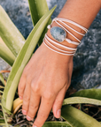 Ocean Breeze Bracelet | Labradorite and Green Opal 3