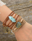 Ocean Breeze Bracelet | Labradorite and Green Opal 4