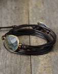 Ocean Breeze Bracelet | Labradorite and Green Opal 5