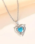 Oceanheart Twins Necklace | White Gold 2