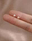 Olivia Sophia Pearl Stud Earrings | 14K Gold 1
