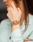 Opal Protection Wrap Bracelet | Genuine Leather 1